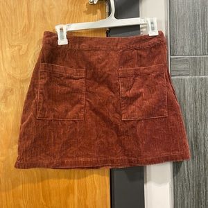 Women’s corduroy mini skirt